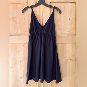 Little black cotton knit dress. size S